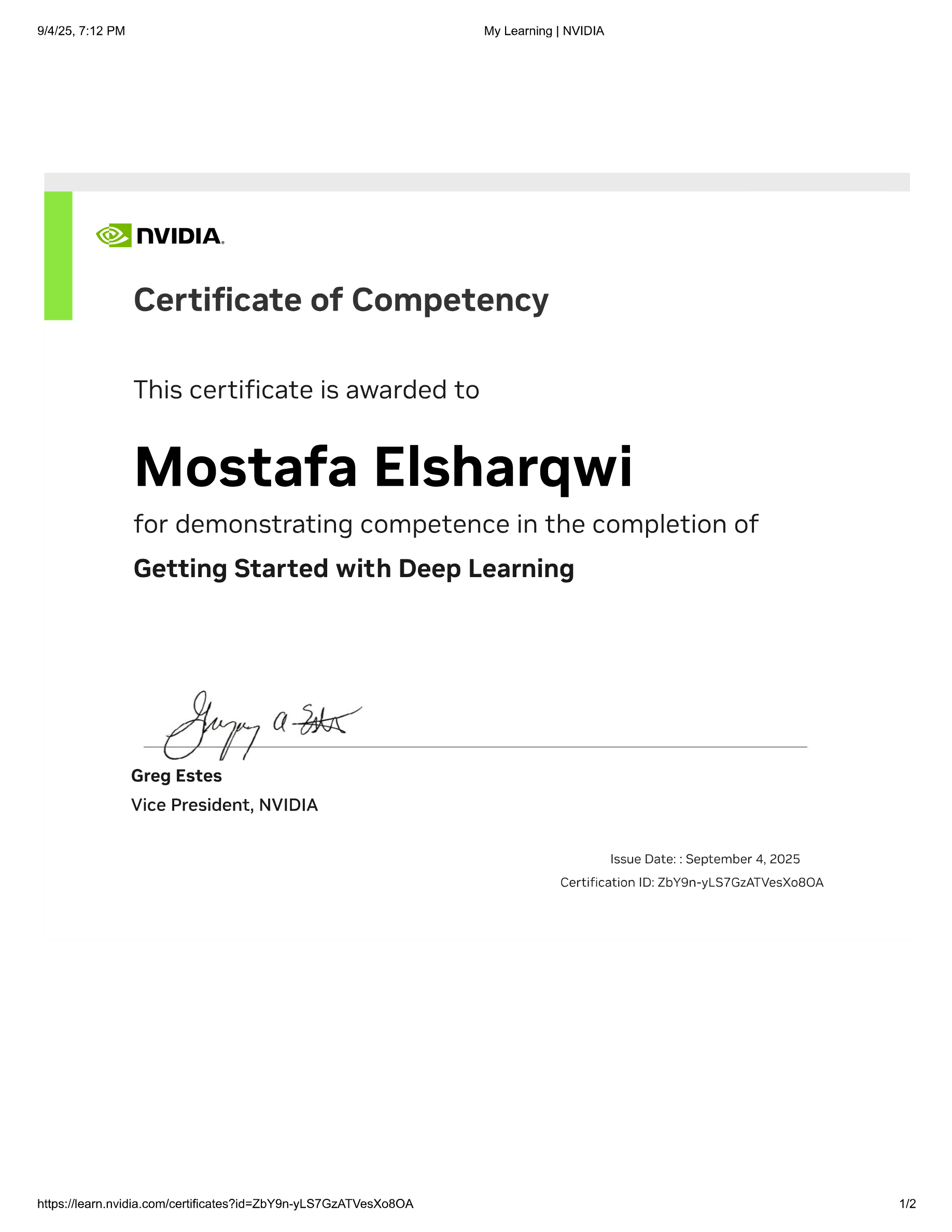 NVIDIA Certification
