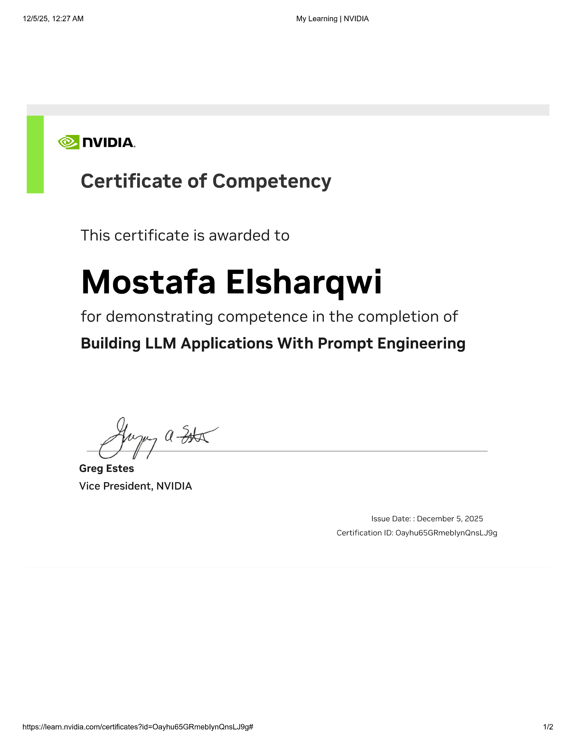 NVIDIA Certification